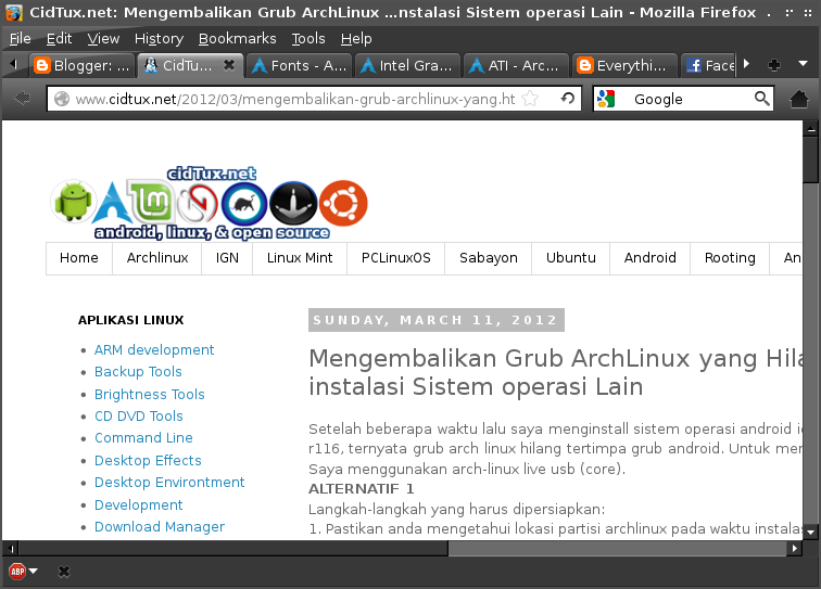 Install Firefox Browser on Archlinux
