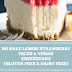 No Bake Lemon Strawberry Paleo & Vegan Cheesecake (Gluten Free & Dairy Free)