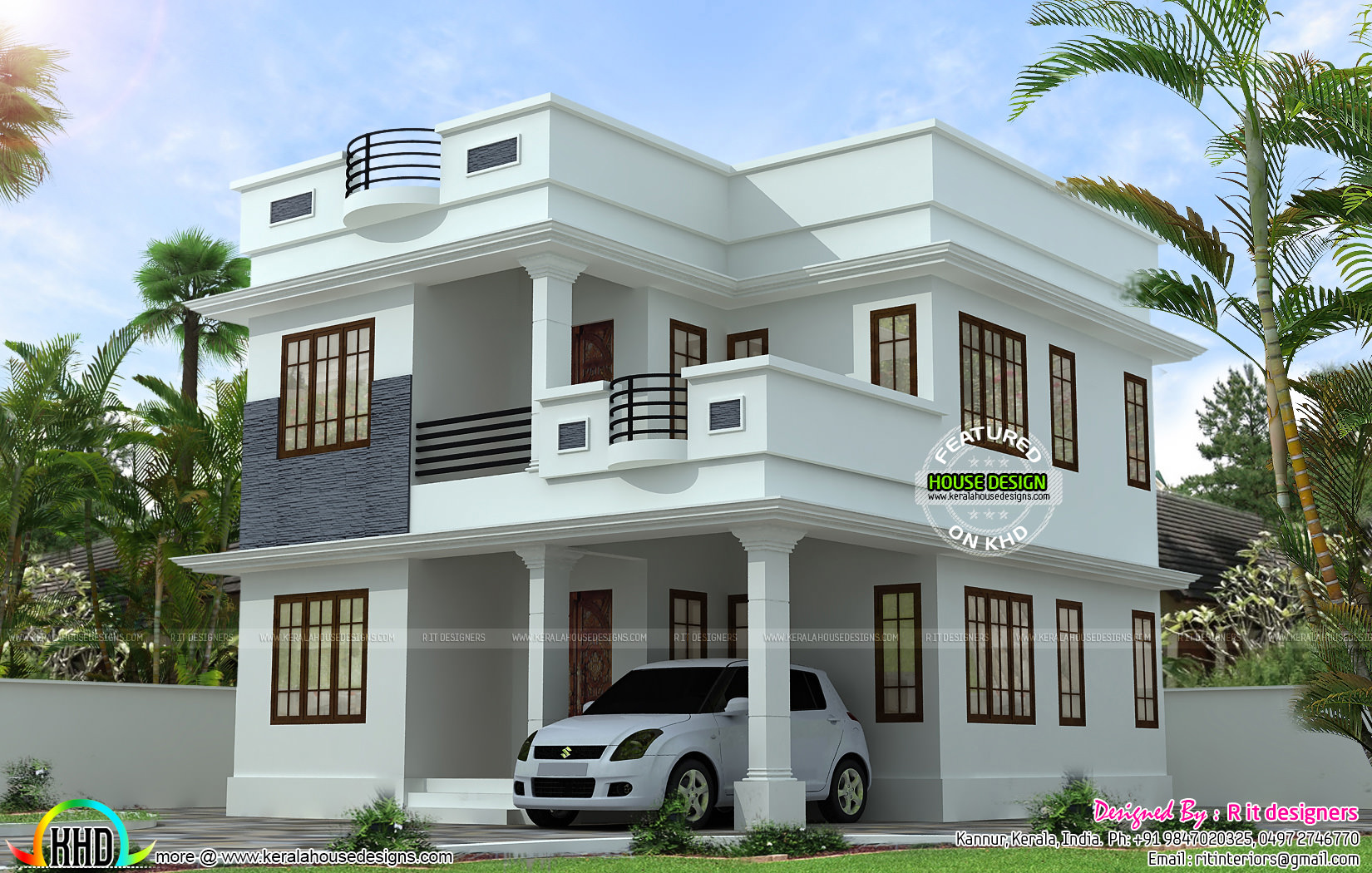 Neat and simple small house plan - Kerala home design and floor ...