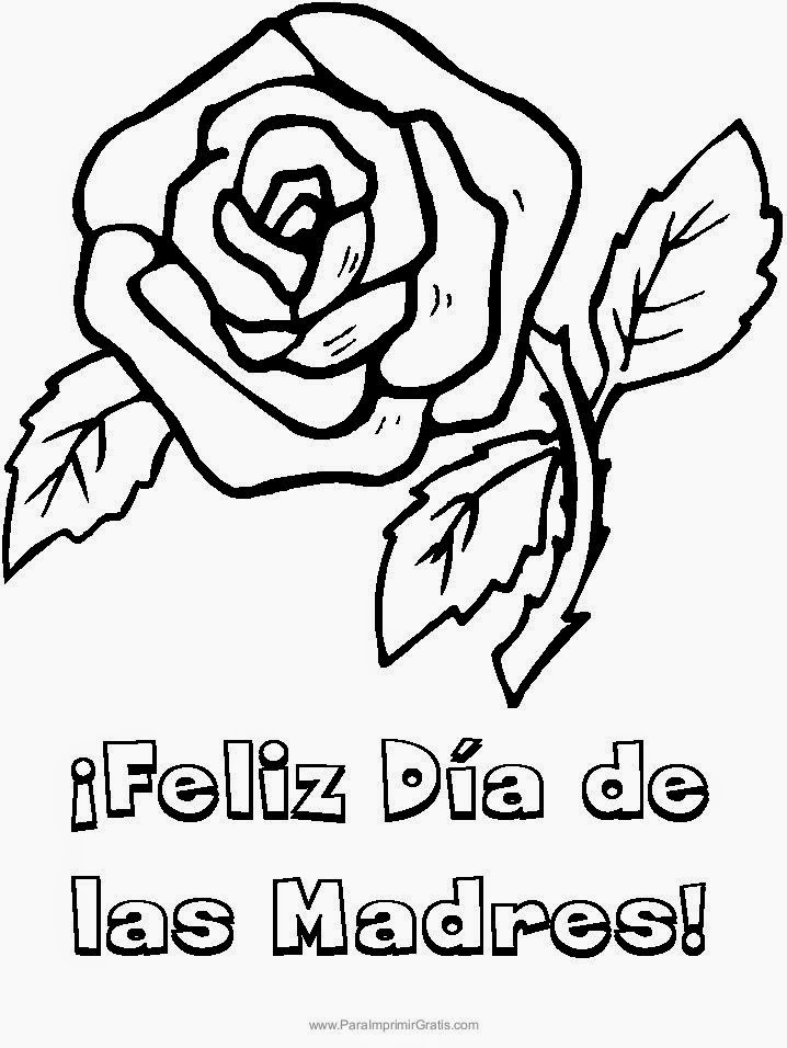 Maestra De Primaria Tarjetas Del Dia De La Madre Para Colorear