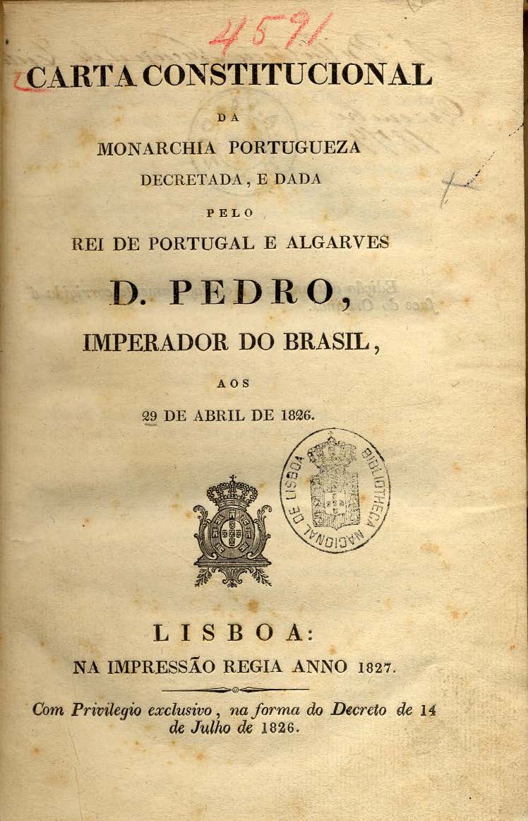 Efeméride do dia Juramento da Carta Constitucional de 1826