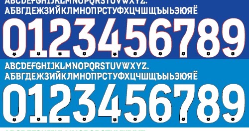 Font Football Font Vector Russian Premier League 2018 Kit