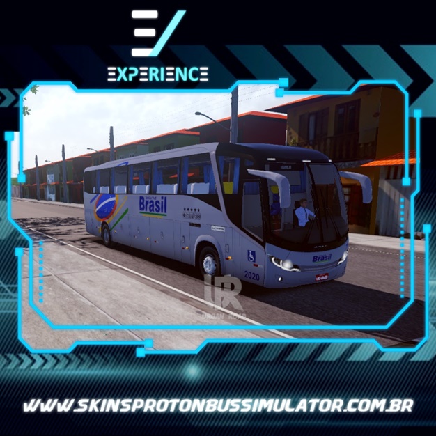 Comil Invictus Transbrasil Skins Proton Bus Simulator Road - Comil Invictus MB O-500 RS Viação Transbrasil