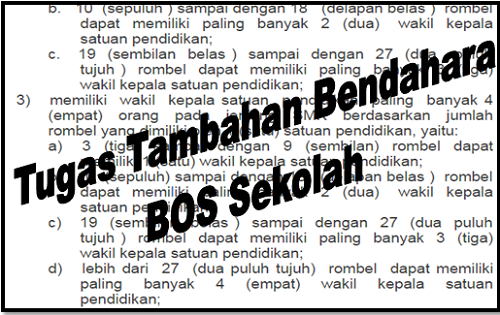 Tugas Tambahan Bendahara BOS Sekolah Tahun 2017 Contoh