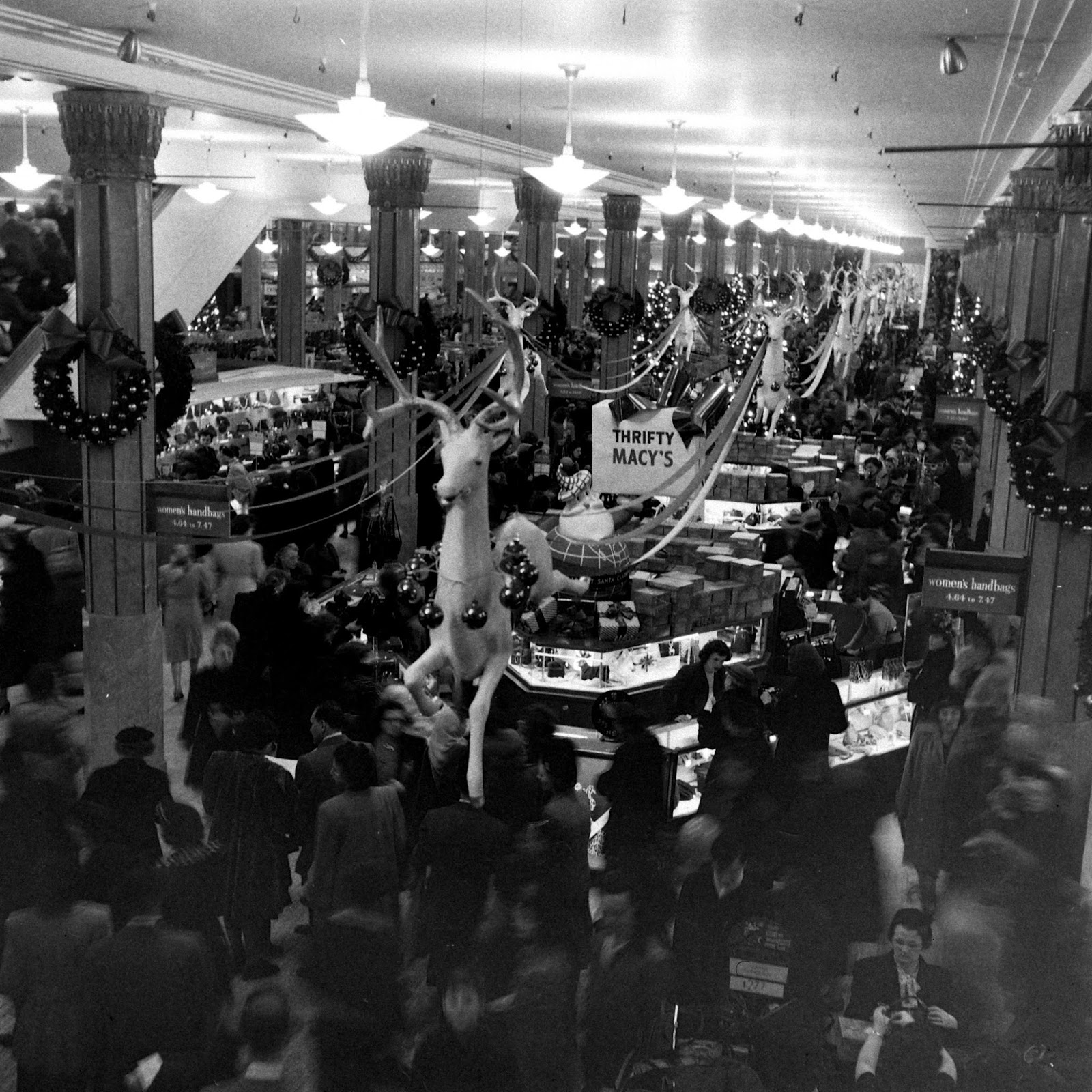 Macy's Preparations for the Christmas Season in 1948, Here's What Black