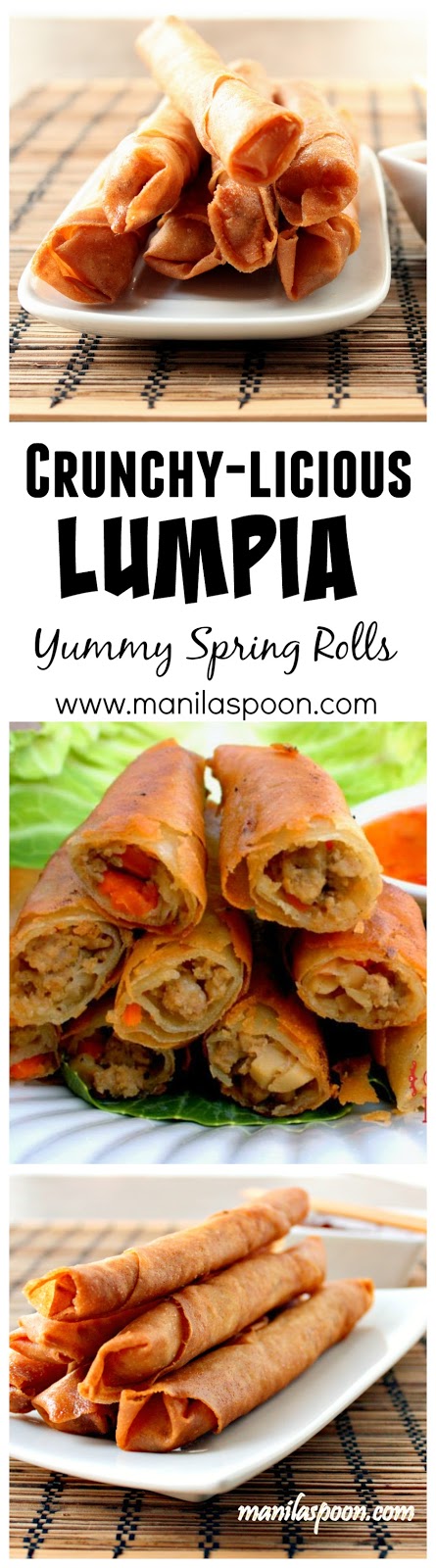 That these are the best spring rolls is no exaggeration. Whenever I serve these Lumpia, they're gone in seconds. True crunchy deliciousness in every bite. Bring these Lumpiang Shanghai to your next party and you'll be the star!