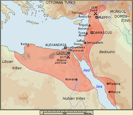 Mamluk dynasty map