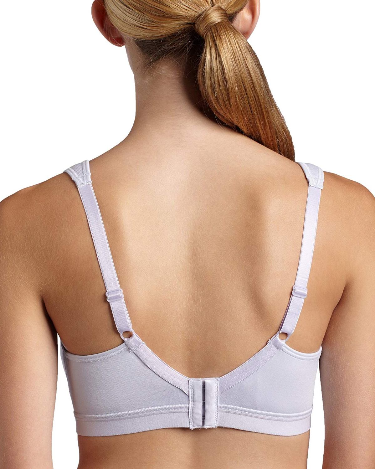 sports bra with back fastening