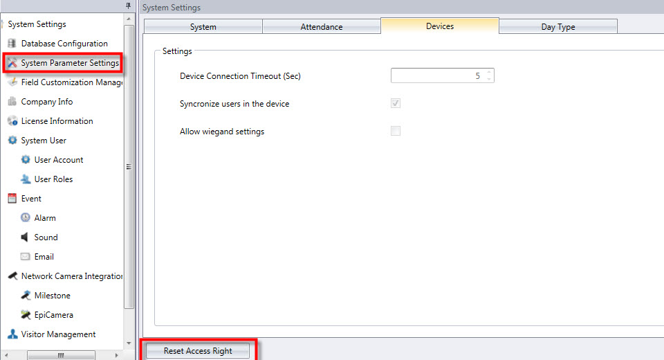Resetting Access Right in Ingress FingerTec Technical Blog