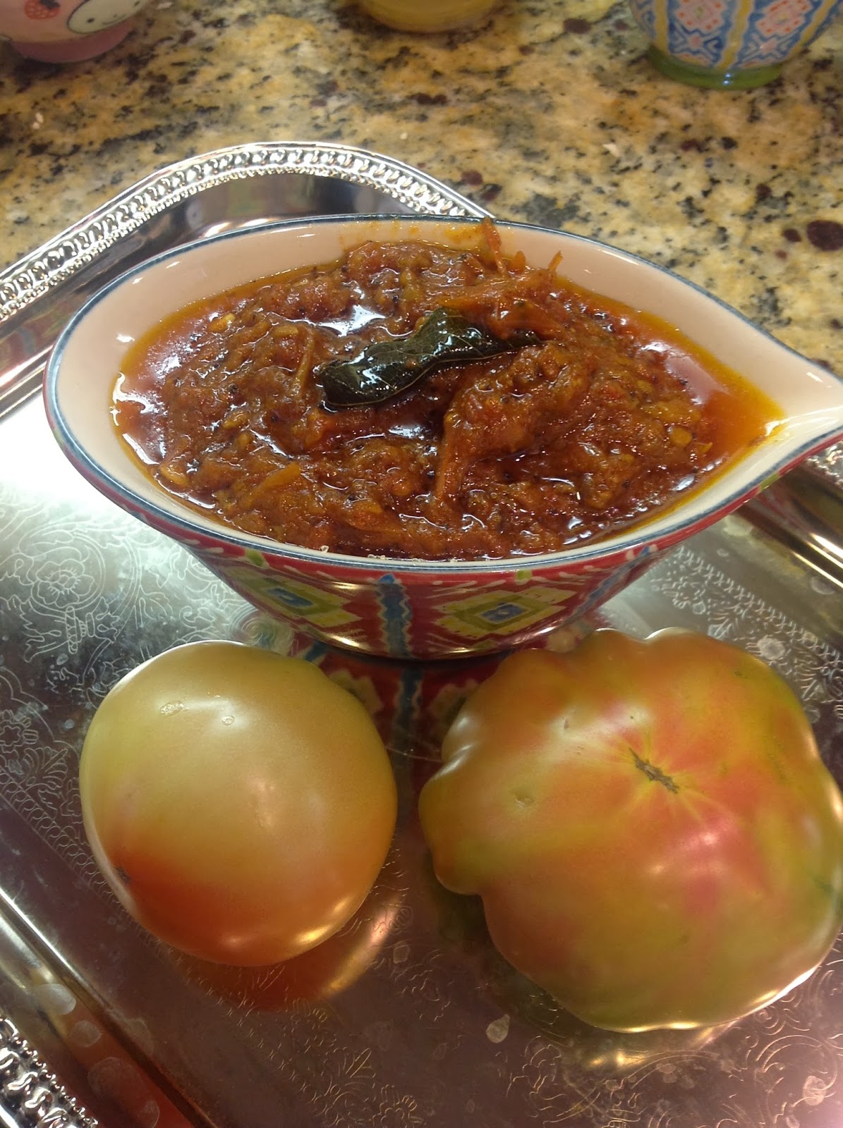 South indian recipes Tomato pickle south indian recipe, Thakkali