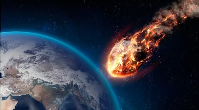 Видео последствий падения 500-километрового астероида на Землю