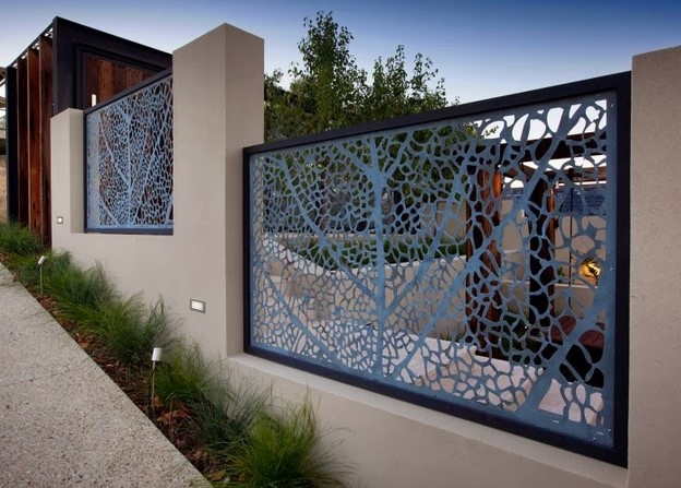 Pagar rumah minimalis desain pagar rumah pagar rumah mewah gambar 