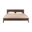 KARLMAR Giường 6 Ft. 195.2x218.1x91.6 cm Màu Gỗ Phỉ