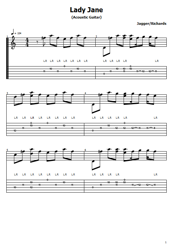  Lady Jane Tabs (Acoustic) The Rolling Stones. How To Play Lady Jane (Acoustic) On Guitar Tabs & Sheet Online