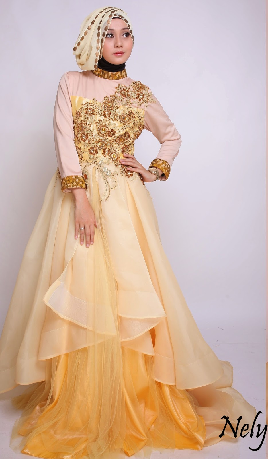 Model Kebaya Muslim Pengantin 2015 Model Kebaya Muslim Pengantin 2015