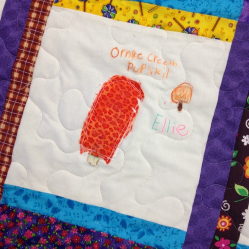 How to make a kid art collage quilt
