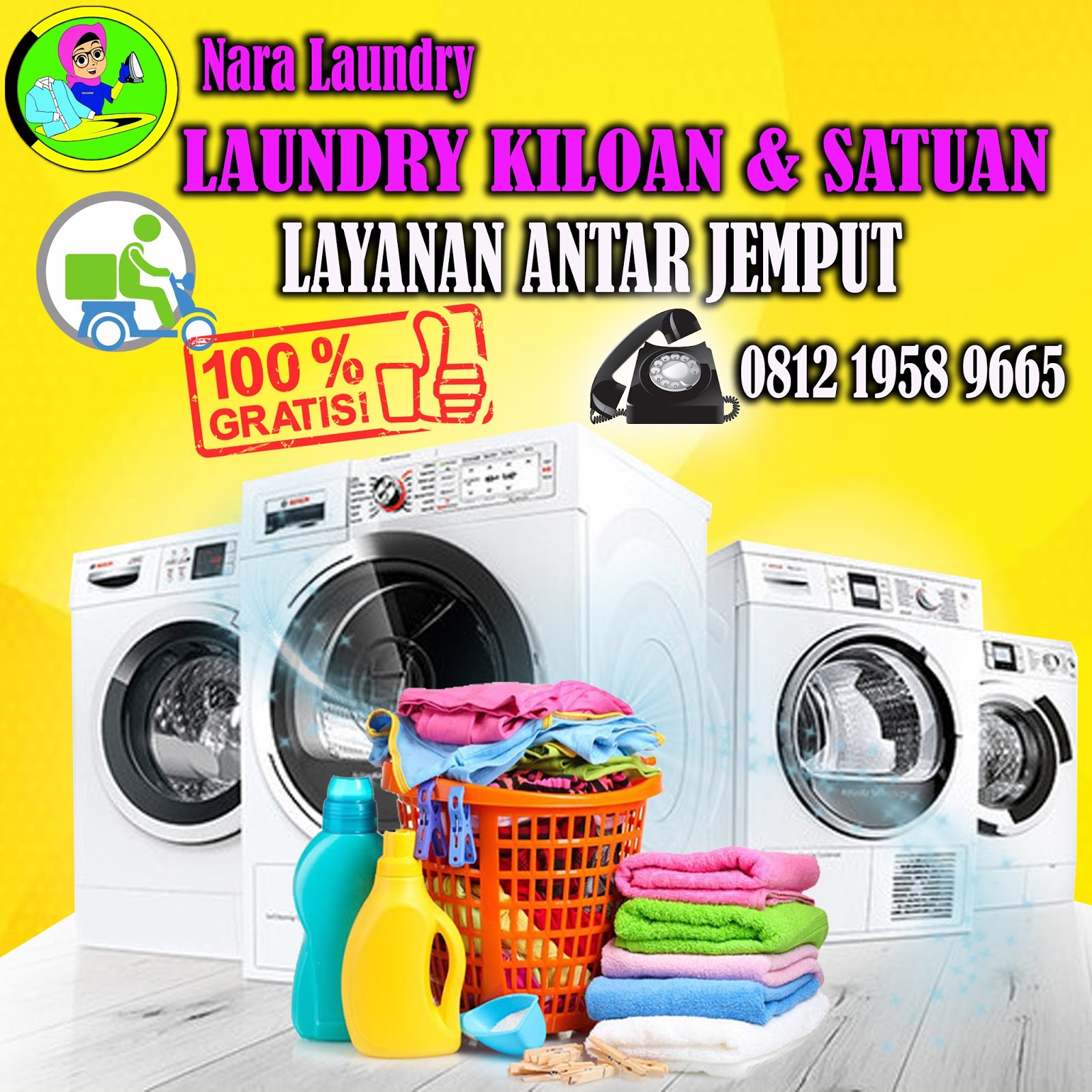laundry kiloan antar jemput beji depok