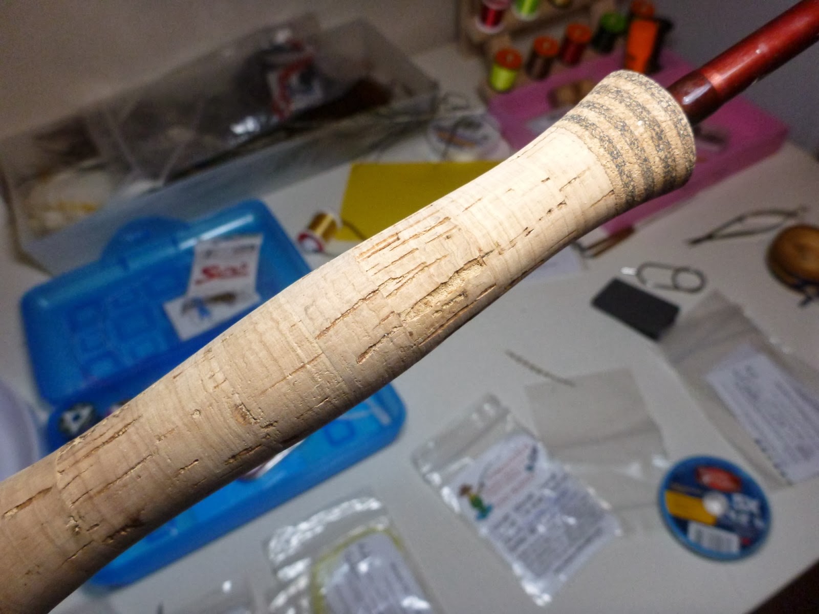 HOW TO SEAL CORK HANDLE FISHING RODS 