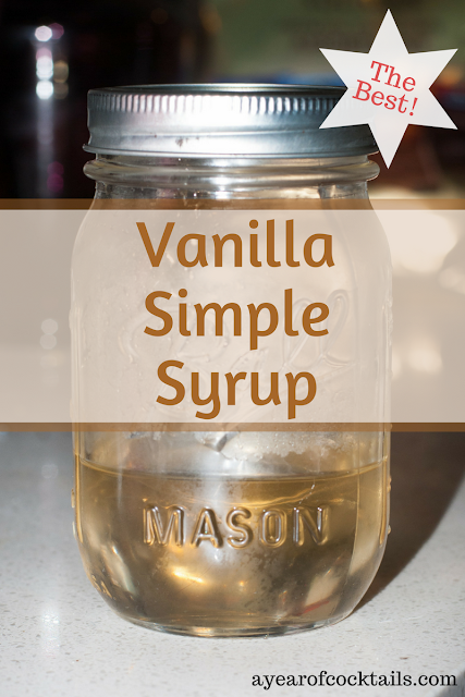 Vanilla Simple Syrup, great for cocktails and cooking!