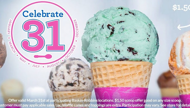 31 flavor ice cream coupon