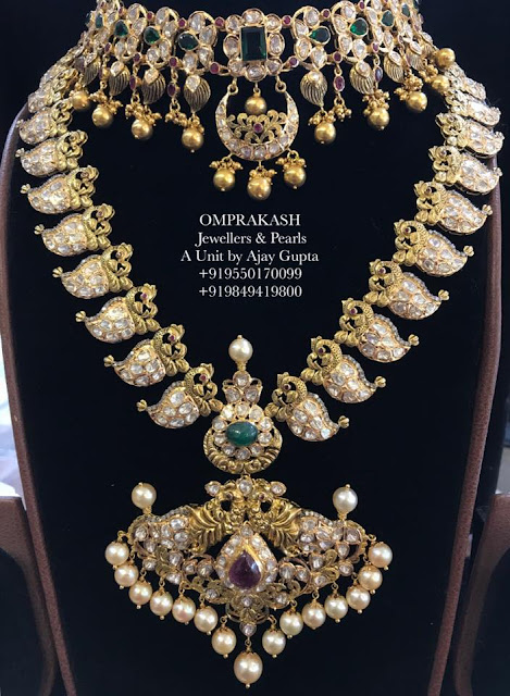 Peacock Mango Haram by Omprakash Jewellers Peacock Mango Haram by Omprakash Jewellers