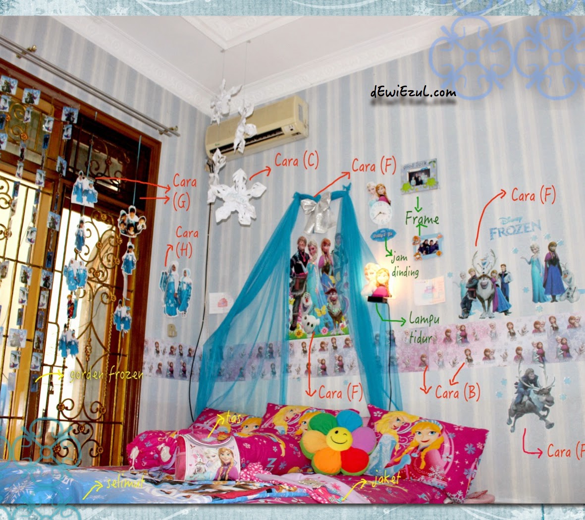  Kamar  Tidur Anak Perempuan Tema Frozen  Sobat Interior Rumah