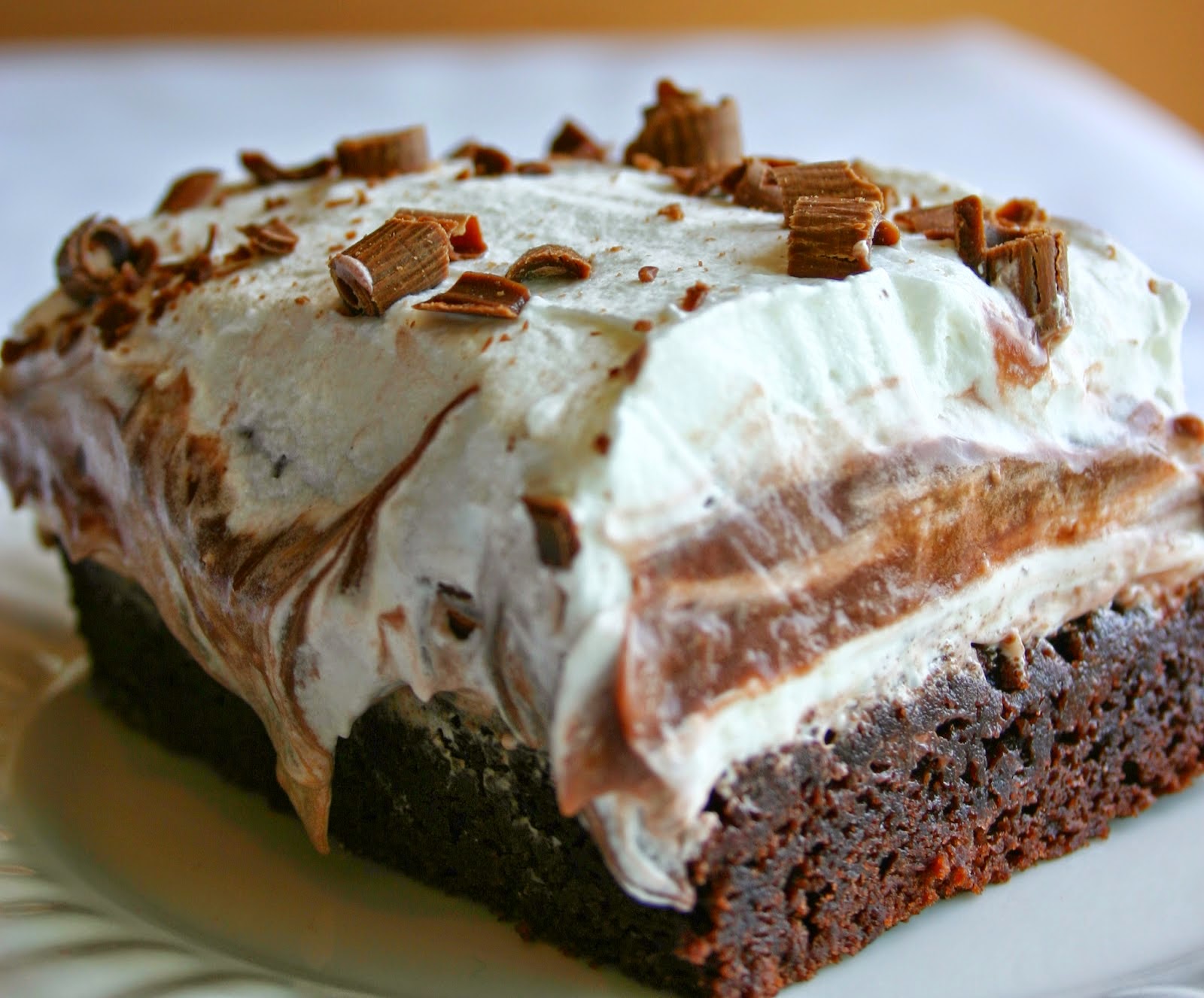 Brownie Refrigerator Cake | FoodGaZm..
