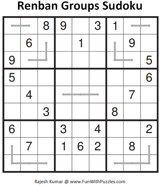 Renban Groups Sudoku (Fun With Sudoku #96)