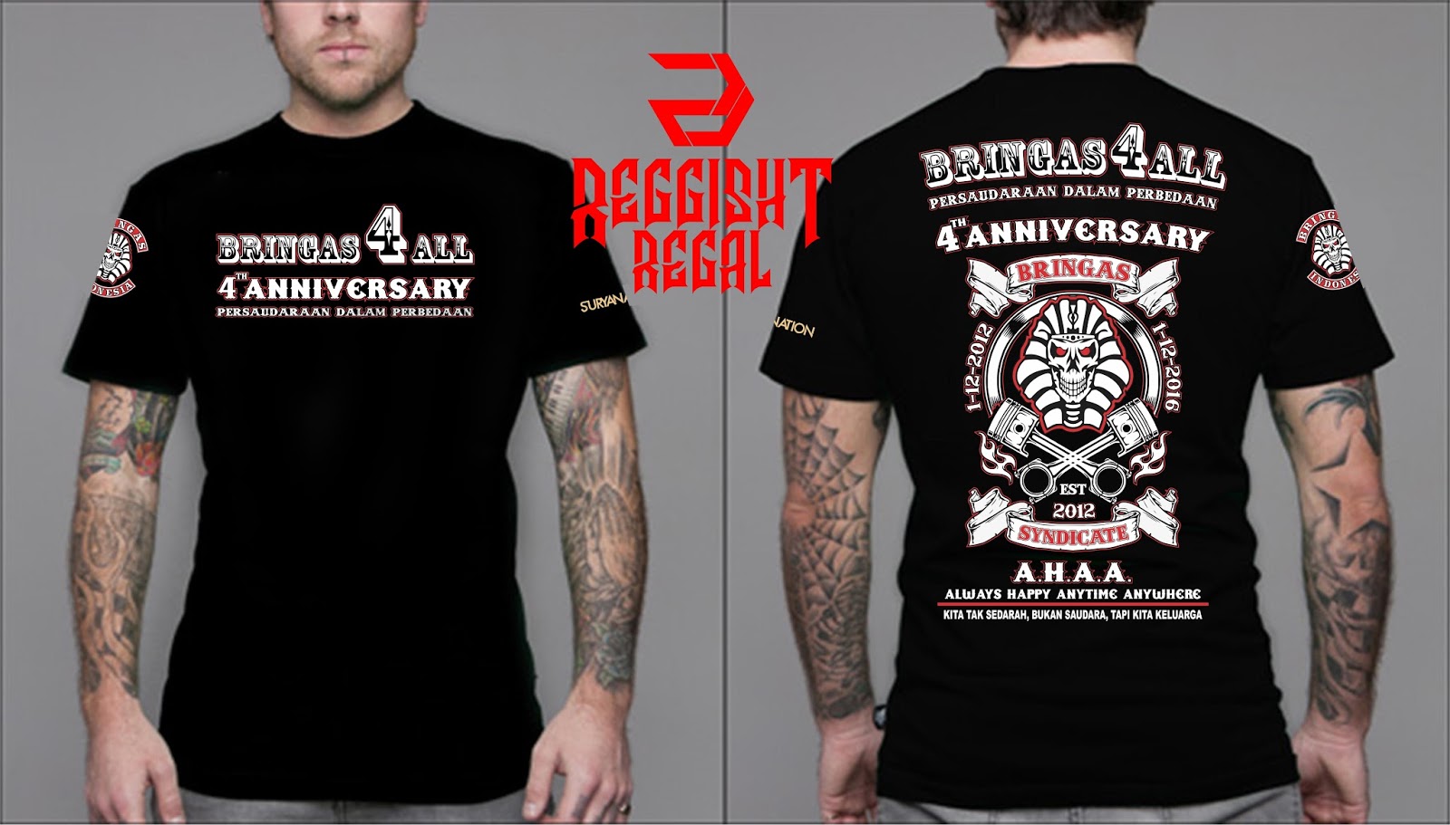 Desain Kaos Anniversary Club Motor Klopdesain