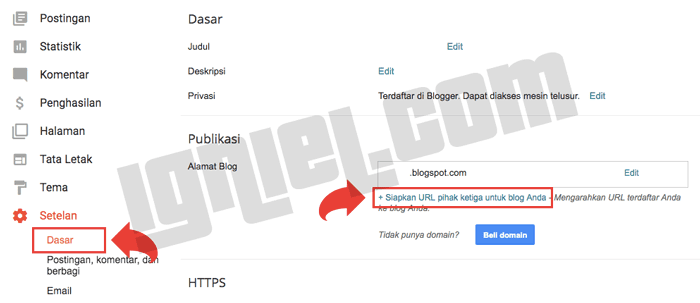 Mengatur Subdomain Untuk Blogger