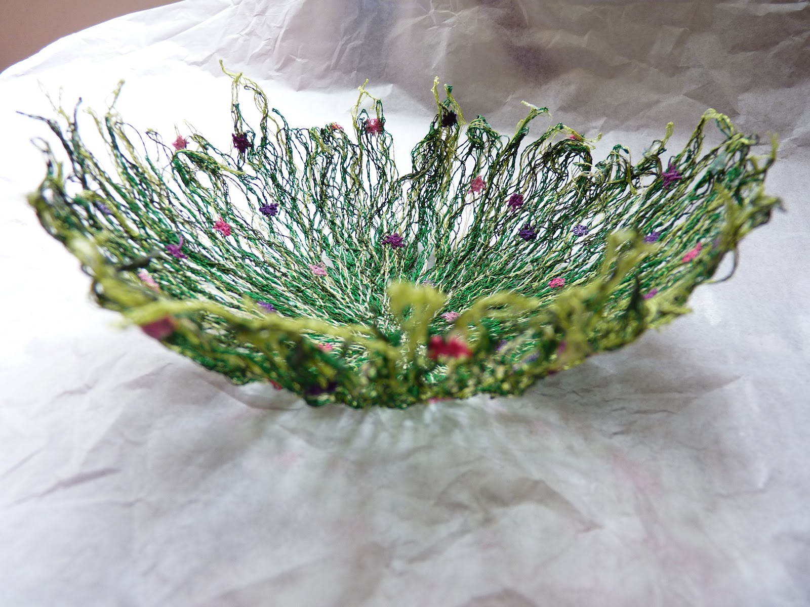 Strawberry Patch Soluble Fabric Bowl Class