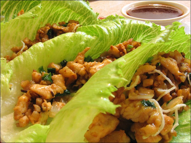 asian chicken lettuce wraps fashionably foodie