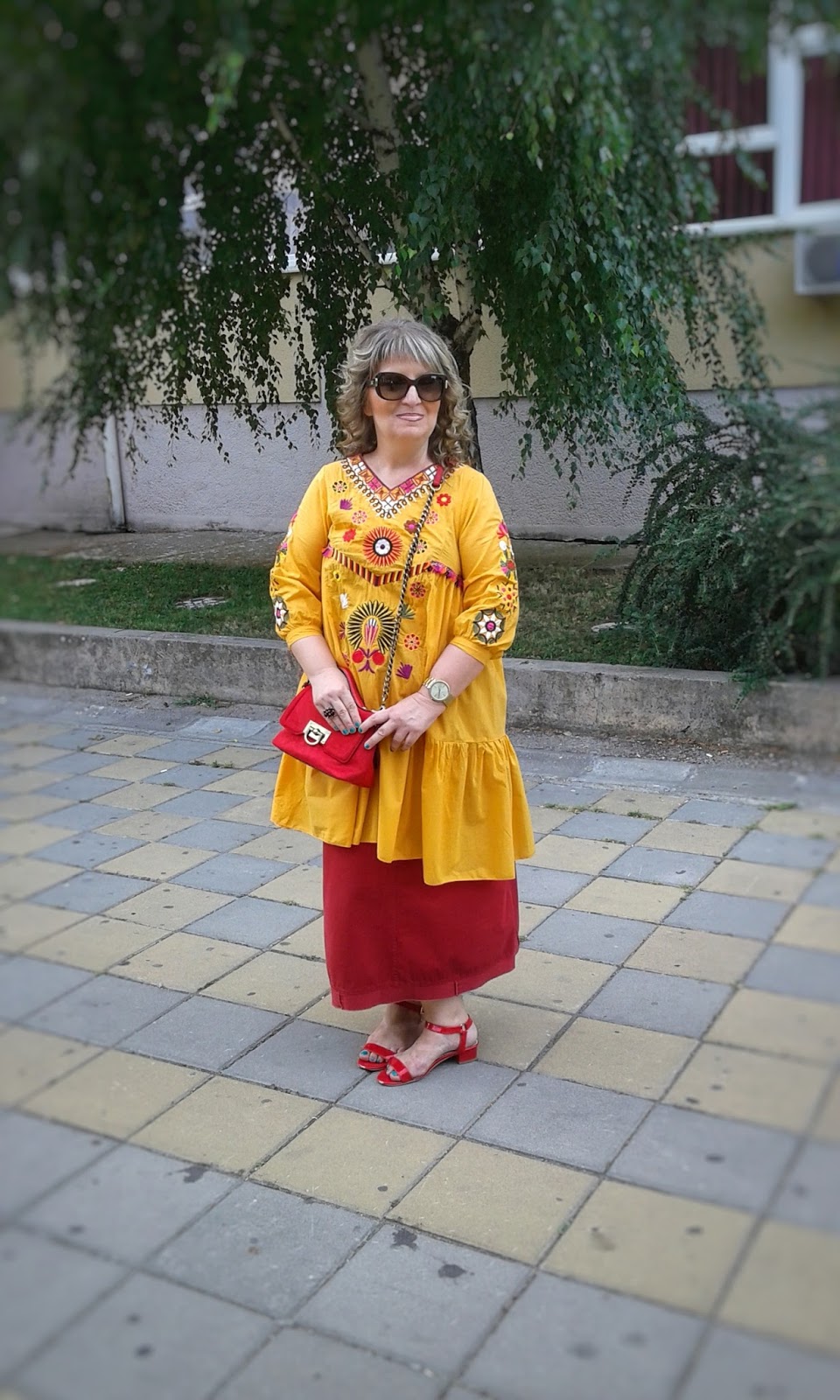 VESNA Zaful orange dress