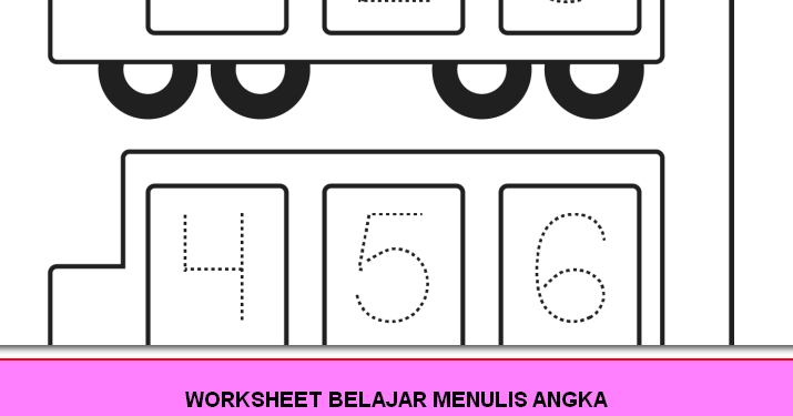Materi Prasekolah: BELAJAR MENULIS ANGKA DENGAN GAMBAR