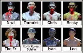 tactical bleeding zombie targets selection zombie industries mutilating zomboom outbreak paper targets