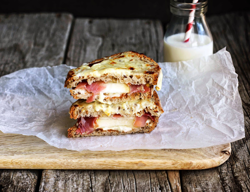 Milk and Honey Prosciutto, Quince and Pear Grilled Sandwich