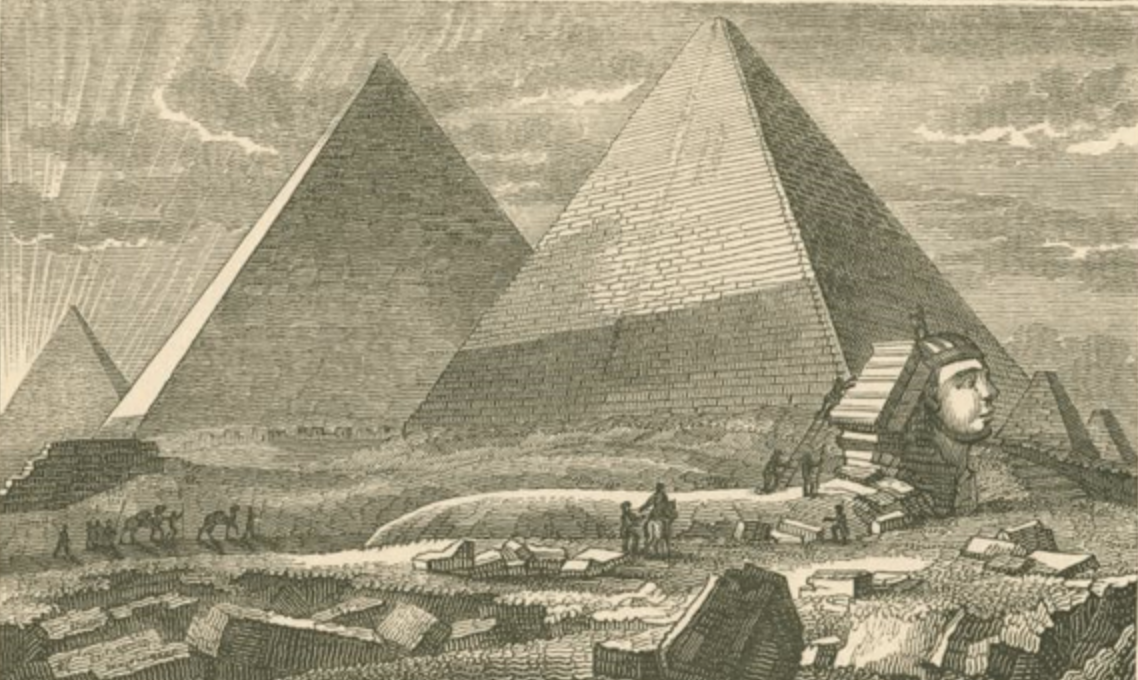 Страж египетской пирамиды. Египет сфинкс пирамиды гравюра. Великая пирамида в Гизе Египет гравюра. Сфинкс Египет 1875. Наполеон в пирамиде Хеопса.