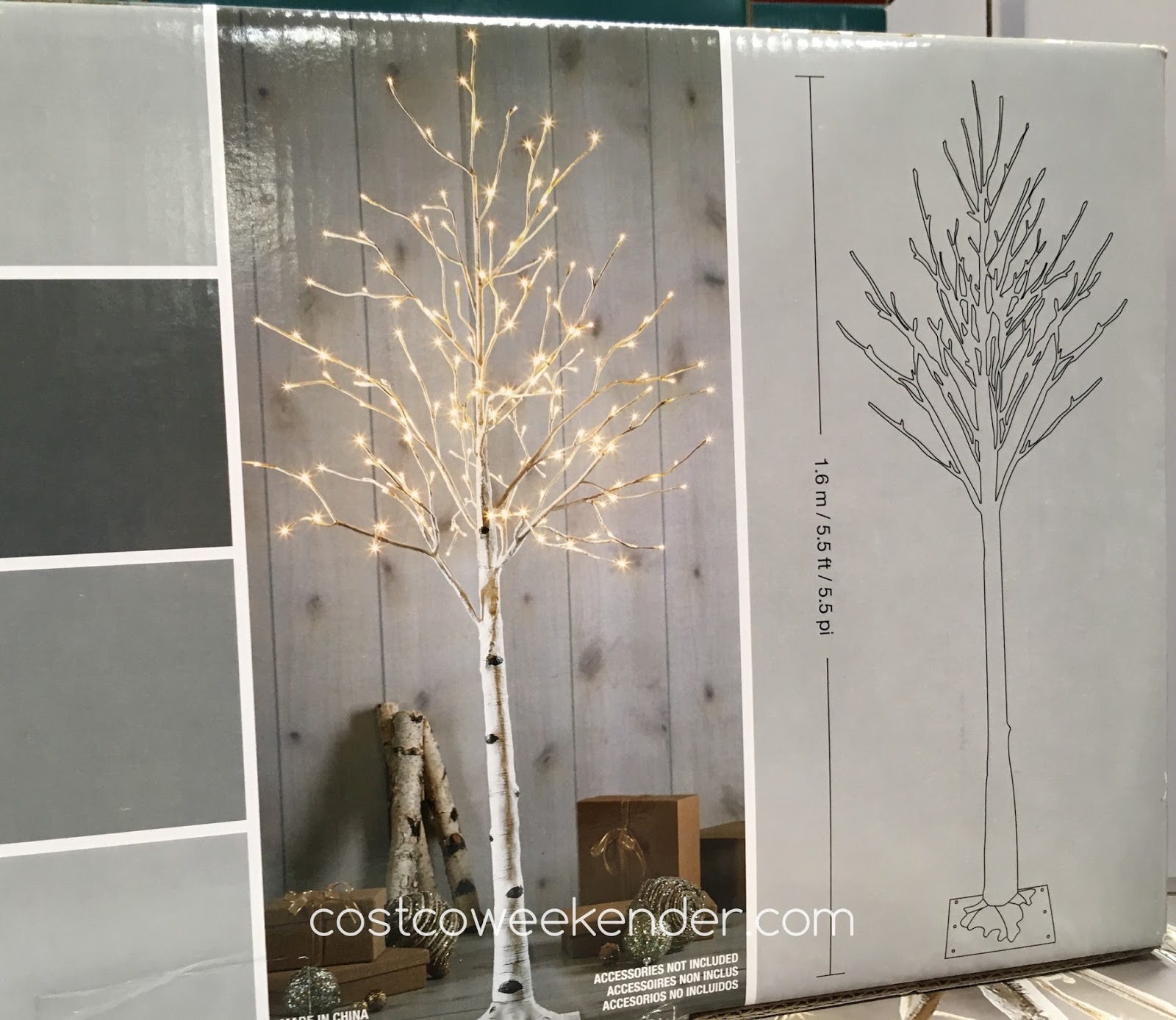 5.5 ft LED Birch Tree Costco Weekender