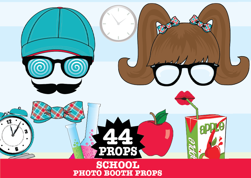 SimplyEverydayMe BacktoSchool Photo Booth Props...