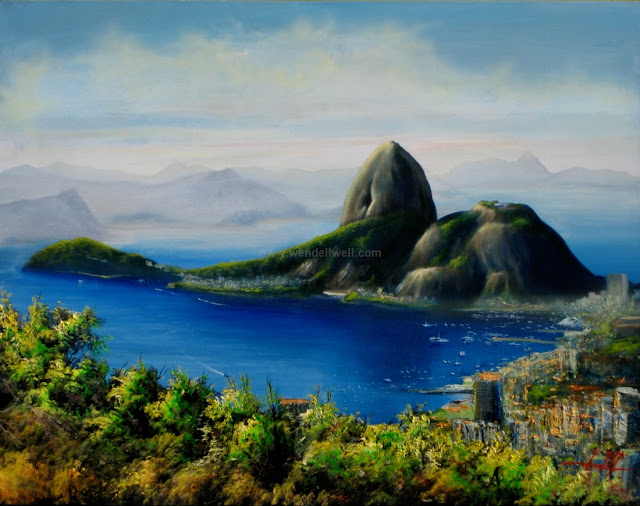 Rio de Janeiro pintura óleo sobre tela