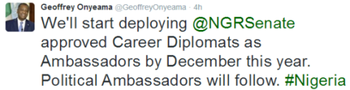 FG To Begin Deployment Of Career Diplomats As Ambassadors By December