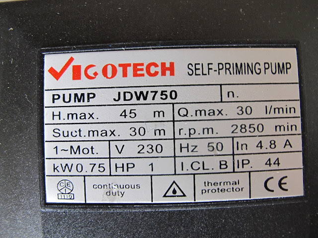 ปั้มน้ำเจ็ทคู่ 750 วัตต์ 1 แรงม้า ราคาถูก