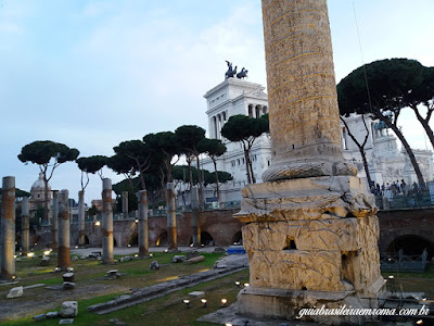 Fórum de Trajano forum De trajano coluna vista baixo - Fórum de Trajano