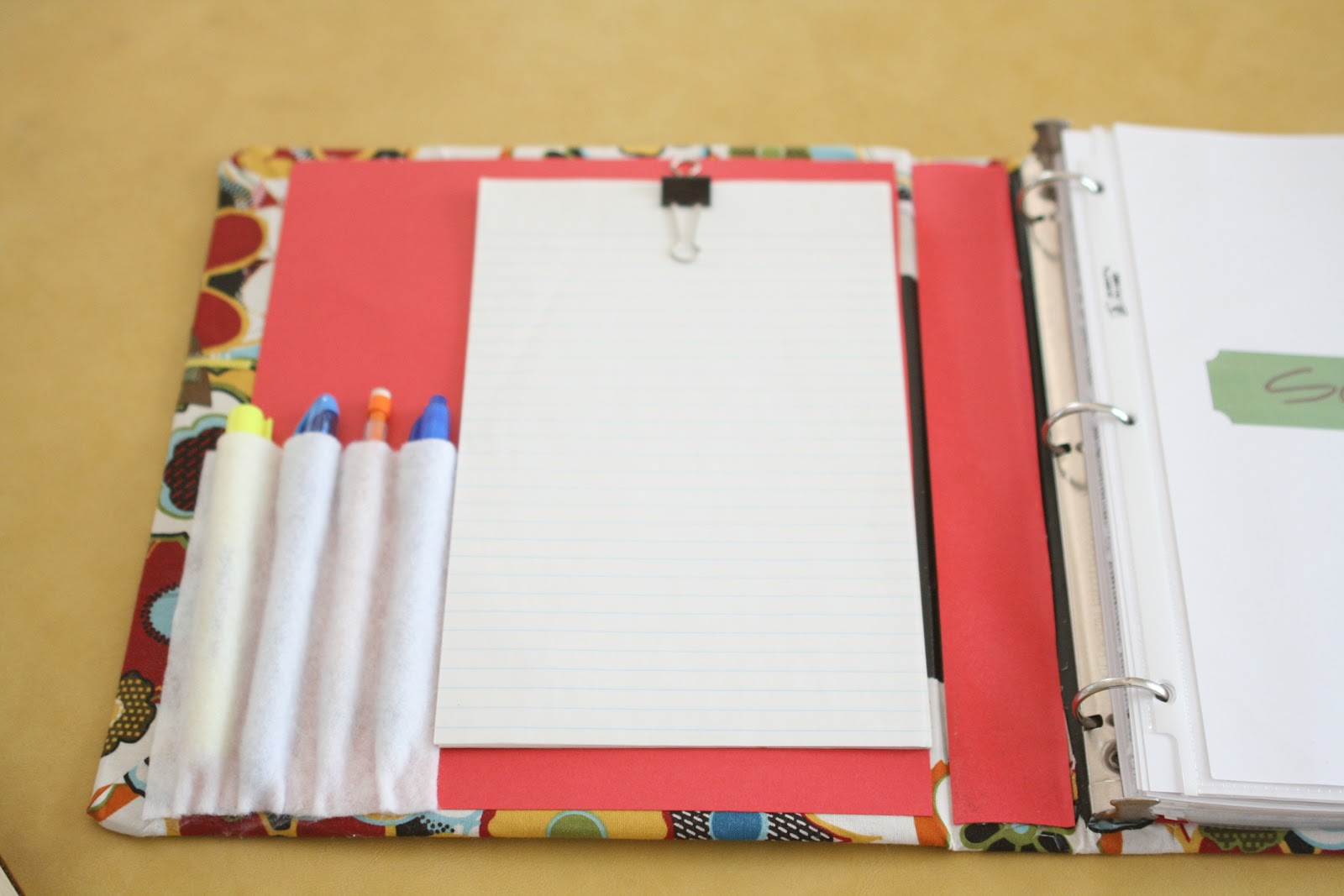 Sugar and Stitches DIY Home Organization Binder