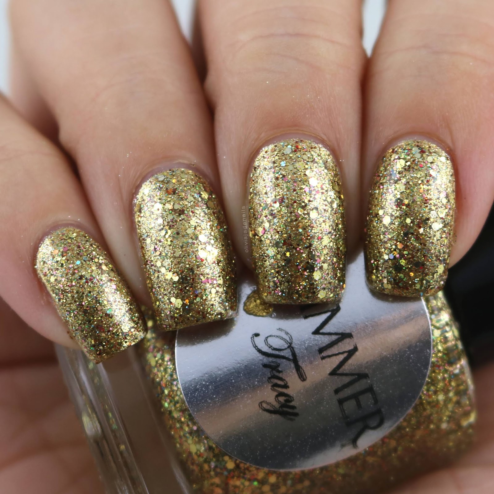 Shimmer Tracy (over Zoya Ziv) swatched by Olivia Jade Nails