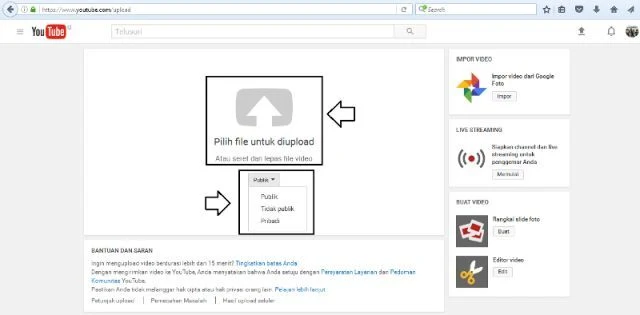 Cara Upload Video Ke Youtube