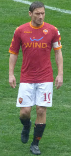 Francesco Totti was among Sensi's pallbearers