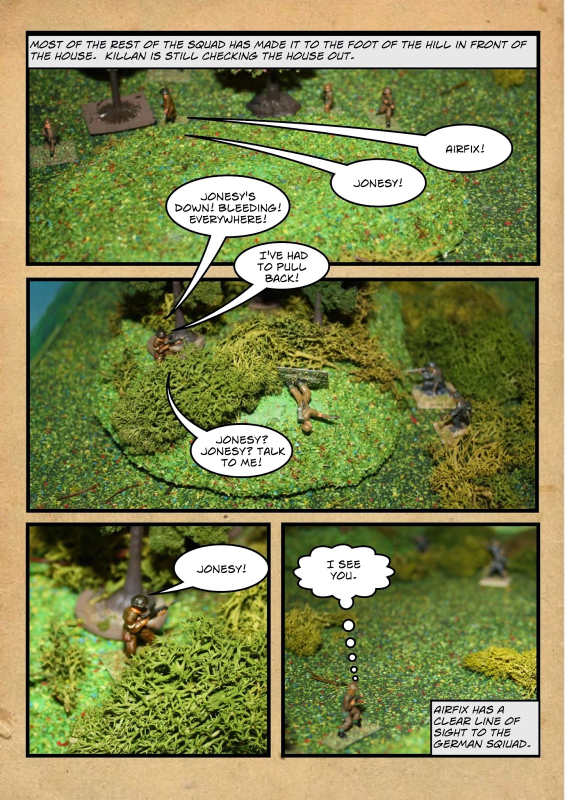 Shaun's Wargaming with Miniatures NUTS Comic WW2 battle report North