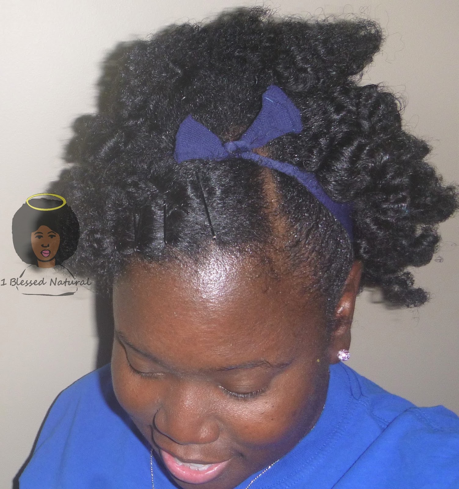 Natural Hairstyle Bobby Pinned Bang And Twist Out