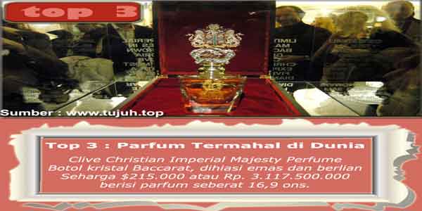 Clive Christian Imperial Majesty Perfume - Parfum Paling Mahal Sedunia Top 7 Barang-barang Termahal di Dunia